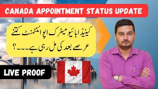 canada appointment pakistan  canada appointment update  canada biometric appointment in pakistan [upl. by Ellennaj]