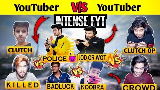 YouTubers vs YouTuber Intense Fight In Pubg MLite🔥GoDPraveenYTKoobraBhai GoDTusharInsaneMelody [upl. by Oreves]