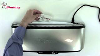 Fellowes Jupiter 125 Pouch Laminator Demo  5215801 [upl. by Retsub]