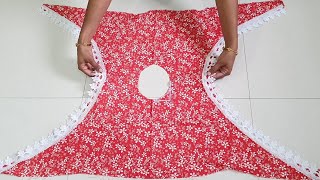 Beautiful Kaftan TOP making in Just 10 Minute  Kaftan TOP  By Simple Cutting [upl. by Jardena]