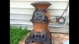 Pot Belly Stove Rust Cleanup Part 1 [upl. by Lovato]