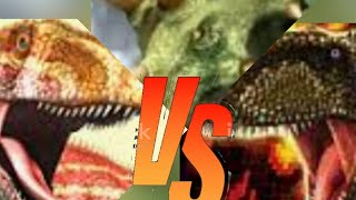 Afrovenator vs Anchiceratops vs Rajasaurus AMV Dino Versus [upl. by Sunderland]