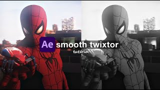 smooth twixtor and velocity  after effects tutorial [upl. by Yeliac684]