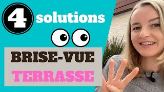 BRISEVUE Terrasse  les 4 meilleures SOLUTIONS [upl. by Morehouse]