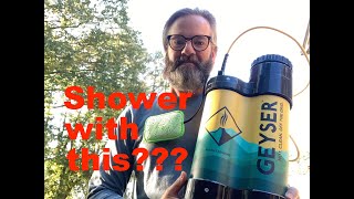 Is the Geyser System shower the best way to keep clean while truck camping [upl. by Arimay]