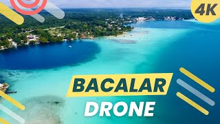 BACALAR 4K DRONE 🇲🇽 Lagoon of 7 Colors MEXICO [upl. by Kelwunn]