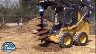 Heavy Duty Skid Steer Auger  Blue Diamond Attachments [upl. by Lammaj551]