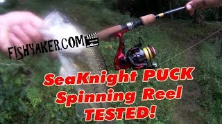 SeaKnight PUCK Spinning Fishing Reel Review  TESTED [upl. by Ahscrop994]