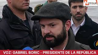 quotCon la frontera no hay que tener ningún tipo de ambiguedadquot Presidente Boric llegó a Punta Arenas [upl. by Melamed77]