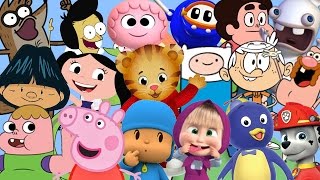 masha e o urso meu amigãozão peppa pig o show da luna backyardigans pocoyo patrulha canina [upl. by Bevash]