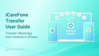 iCareFone WhatsApp Transfer  How to Transfer WhatsApp from Android to iPhone [upl. by Satsok]