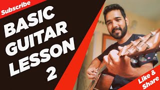 Basic Guitar Lesson 2 Strings of Guitar for Beginners in Hindi by Acoustic Pahadi [upl. by Survance861]