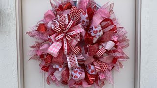 Easy Valentine’s Day Wreath for Your Door [upl. by Lalage]