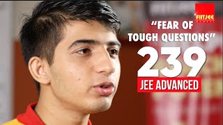 FEAR OF TOUGH QUESTIONS  AIR 239 CHINMAY MOORJANI  JEE ADVANCED 2022 FIITJEE MUMBAI [upl. by Cacie483]