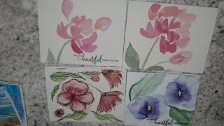 Watercolor card process part 2 [upl. by Assiar]