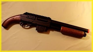 DE M47 Sawed Off Spring Airsoft Shotgun Review [upl. by Alius]