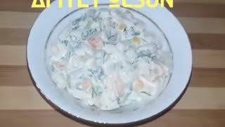 Şehriyeli Rus Salatası Nasıl Yapılır Noodle Russian Salad Recipe Turkish Food [upl. by Corbie]