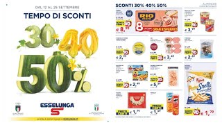 volantino Esselunga dal 12 al 25 settembre sconti 50 [upl. by Lilla]