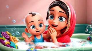 Baby bath  kids video baby and his mother Benefits of baby bath for kids [upl. by Dorita696]