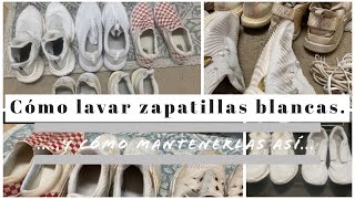 DIYCOMO LAVAR Y BLANQUEAR TUS ZAPATILLASTENISCOMO NUEVASTRUCO MAS TIEMPO LIMPIAS [upl. by Odnomor]