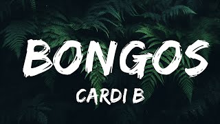 Cardi B  Bongos Lyrics ft Megan Thee Stallion  Lyrics Audio [upl. by Nylecyoj]