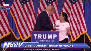 FNN Hispanic Woman Goes Nuts For Donald Trump [upl. by Atterys]