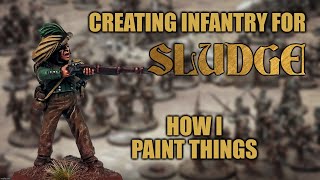 Grime Fantasy Wargaming  Making SLUDGE Infantry How I Paint Things [upl. by Ylenaj]