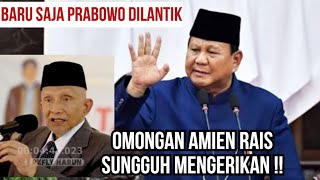 AMIEN RAIS KETERLALUAN  BARU SAJA PRABOWO DILANTIK SUDAH SEBARKAN VIRUS KEBENCIAN [upl. by Ayak]