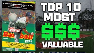 TOP 10 MOST VALUABLE CARDS IN 2024 TOPPS HERITAGE [upl. by Connors]