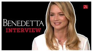 Virginie Efira BENEDETTA Interview [upl. by Omrelliug938]