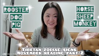 Tibetan Zodiac Signs November Reading Part2 Engsubtitles [upl. by Oah716]