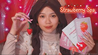 ASMR  Strawberry Spa 🍓  pampering you sleepy facial layered sounds  Five Star Spa [upl. by Bucky]