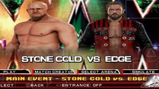 Stone Cold VS Edge Crown Jewel Full Match WWE 2K24 stonecold edge crownjewel2024 wwe wwe2k24 [upl. by Ketchum]