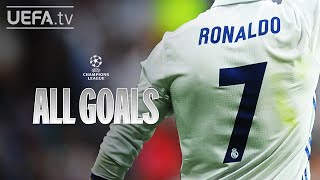 CRISTIANO RONALDO ALL UCL GOALS [upl. by Noemi]