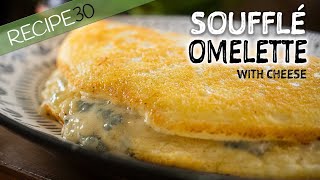 This Soufflé Omelette with Cheese is so Fluffy it will Blow Away [upl. by Rudin638]