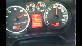 Audi A3 18T AUM k03S 230Hp 344Nm 0100 kmh acceleration ESP on [upl. by Airdnahc]