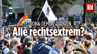 CoronaDemo in Berlin – Analyse Alle rechtsextrem Darum ist das zu einfach [upl. by Odeen]