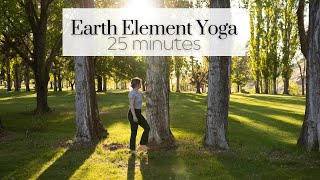 30min Grounding Earth Element Yoga  Strong and Rooted  Earth Intuitive [upl. by Oibirot]