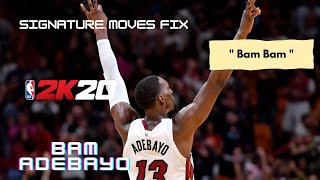 Bam Adebayo Jumpshot and Signature Fix Full Edit  NBA2k20 Mobile [upl. by Teirrah]