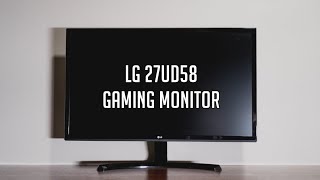 LG 27UD58 Gaming Monitor Review  4K FreeSync  LG 27UD58B [upl. by Tray]