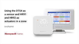 Using the DTS4 as a Sensor and HR91 and HR92 as Actuators in a Zone With evohome [upl. by Yzmar606]