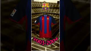 Evolución camiseta del FC BARCELONA 1899  2023 [upl. by Ojimmas744]