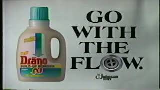 Drano Build Up Remover 1993 Commercial [upl. by Leach]