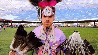 I DANCED In a Native American Powwow [upl. by Aeduj]