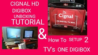 CIGNAL TV DIGIBOX UNBOXING TUTORIAL ANTENNA SETUP [upl. by Ellebasi]