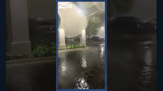 Tornado battering a Hampton Inn in Bartlesville Oklahoma [upl. by Yreffej]