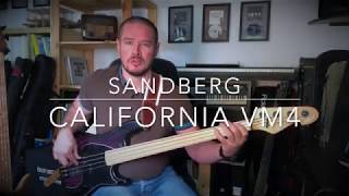 Sandberg California VM4 Violetburst Bass Guitar Soundcheck [upl. by Tjaden]