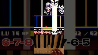 Undertale Last Breath Enigmatic Encounter An Intro Piano Tutorial shrots undertale [upl. by Annice]