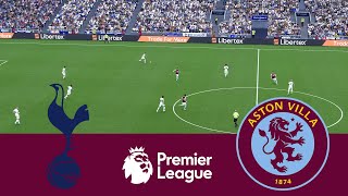 Tottenham Hotspur 1 vs 2 Aston Villa  Video Game Simulation pes 2021 [upl. by Kcirdahs923]