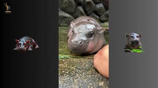 Moo Dengs Best Moments  Adorable Pygmy Hippo Compilation 🦛💖 [upl. by Adeys]